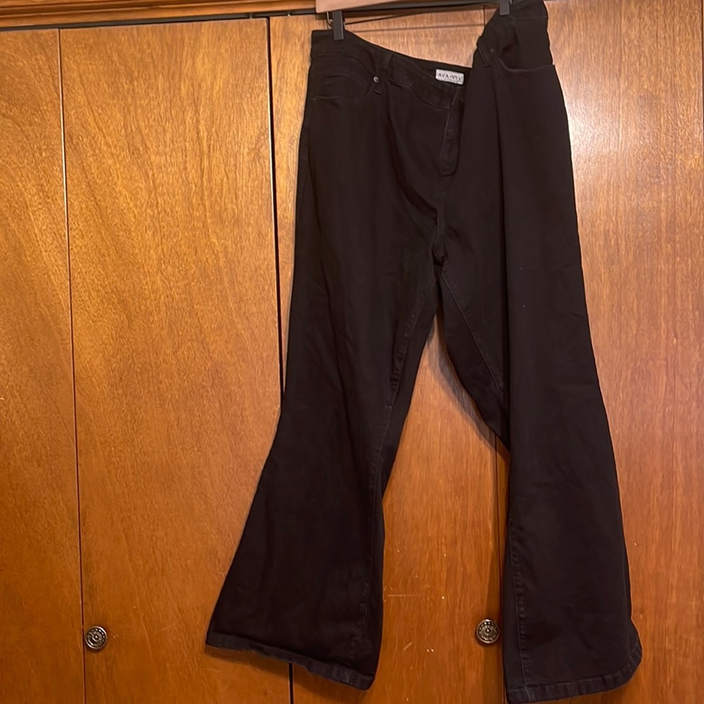 Ava & Viv 24 black flared denim, flared bootcut Jean